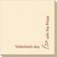 Corner Text with Mon Cherie Heart Design Linen Like Napkins Image 2 of 2